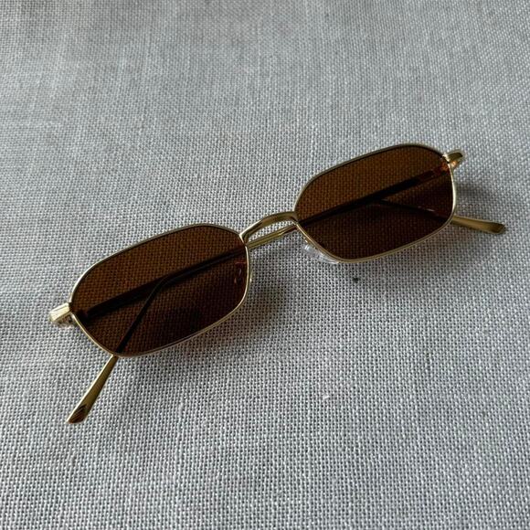 Gold frame sunglasses casual WMNS2 - Picture 1 of 4